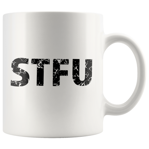 STFU Computer Based Convo Funny Gift Ceramic Coffee Mug 11 oz.