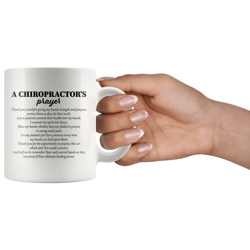 Chiropractor Therapist Gifts Prayer Appreciation Gift Coffee Mug 11 oz