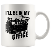 Woodworking Carpentry Coffee Mug Funny Gift For Carpenter Woodworker 11 oz Premium Ceramic White Cup.