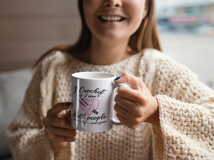 Sloth Crochet Team Speed Doesn't Matter Knitting Funny Coffee Mug...