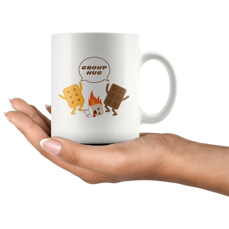 Inspiring Mugs - Group Hug Solidarity White Mug 11 oz - Group Therapy - Panvola