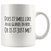 Does It Smell Like Anal Glands In Here Dog Lover Groomer Gift Mug 11oz.