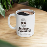 Personalized Bearded Godfather Definition Ceramic Mug 11oz - Panvola