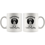 Virgo Queen Wake Pray Slay in Zodiac Sign Ceramic Coffee Mug 11 oz - Panvola