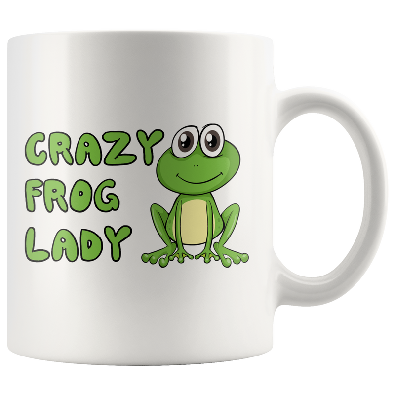 Crazy Frog Lady Animal Frog Lover Collector Gift Idea Coffee Mug 11 oz