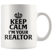 Gifts for Real Estate Agent - Keep Calm I'm Your Realtor Coffee Mug 11 oz - Panvola