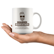Bearded Godfather Definition From Godchild Christening Coffee Mug 11oz.