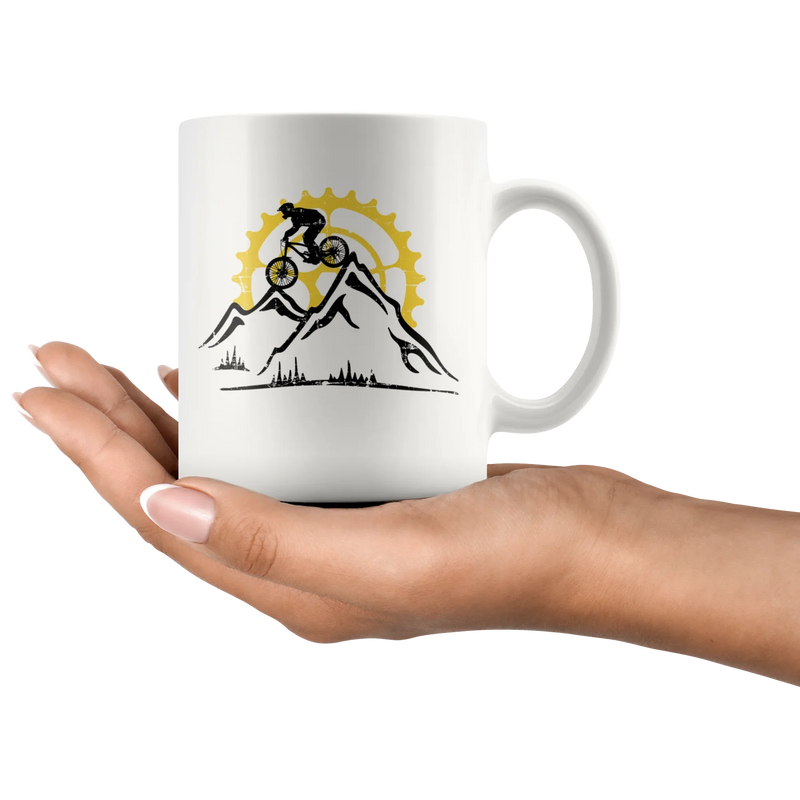 Mountain Bike Downhill Biking Inspiring Appreciation Coffee Mug 11 oz - Panvola
