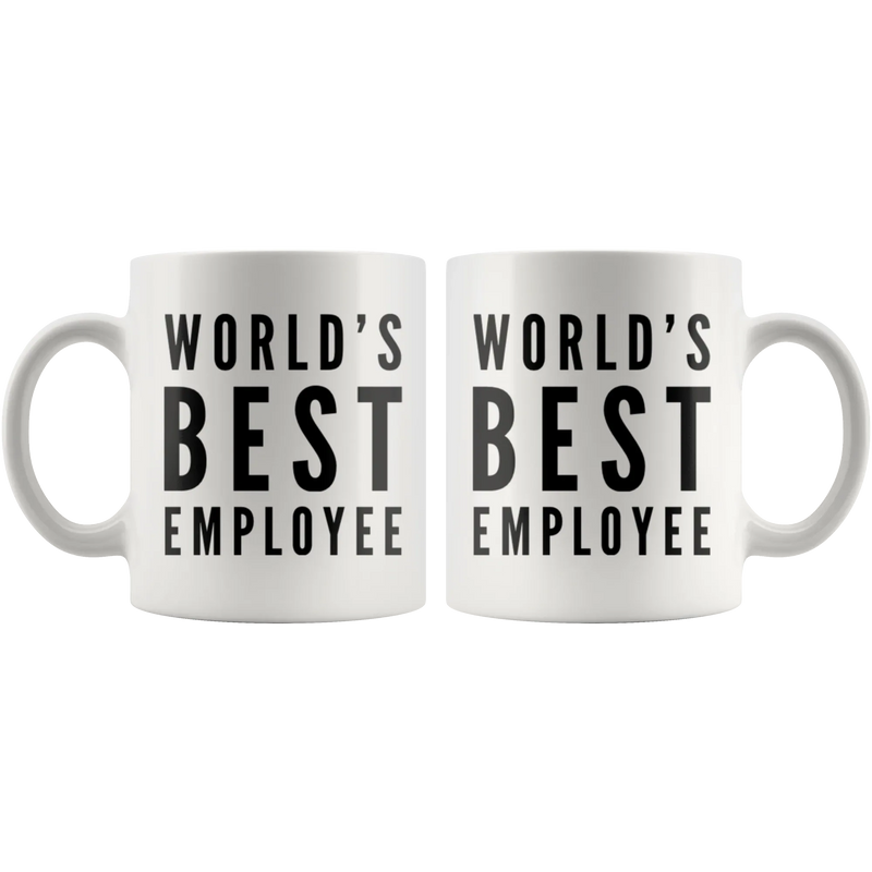 Employee Gift World's Best Employee Thank You Appreciation For Him Coffee Mug 11 oz - Panvola