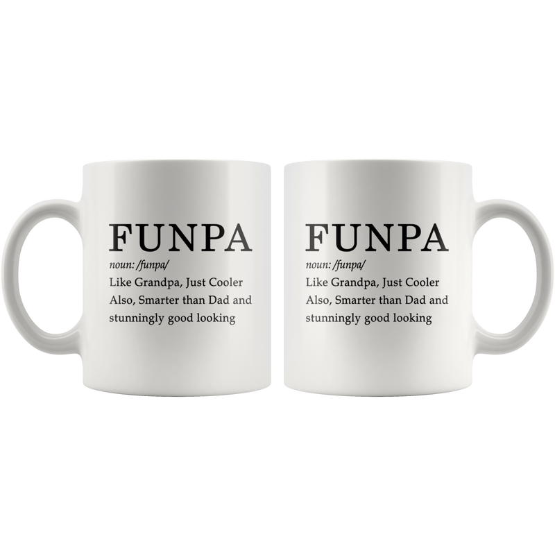 Funpa Definition Mug Grandpa Grandfather Fathers Day Coffee Mug 11oz.