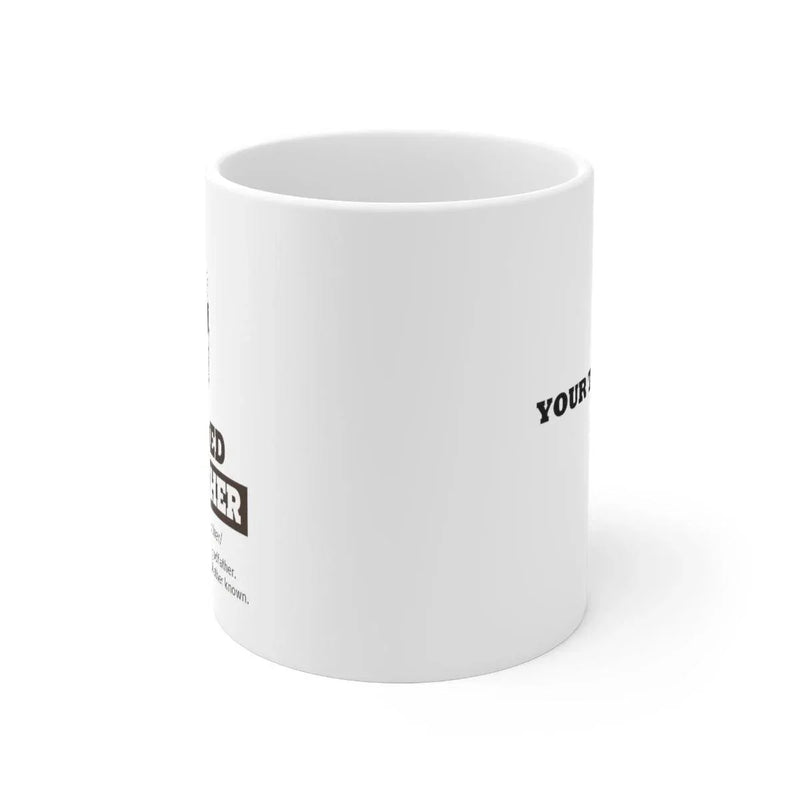 Personalized Bearded Godfather Definition Ceramic Mug 11oz - Panvola