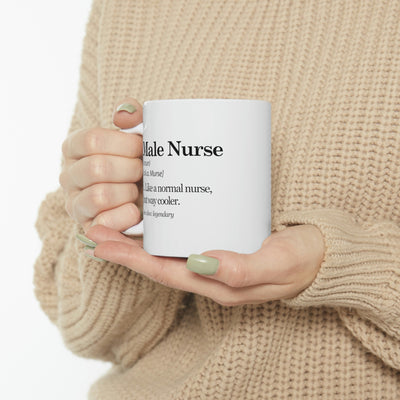 Personalized Male Nurse Definition Mug Murse Like A Normal Nurse But Way Cooler Coffee Mug 11 oz White