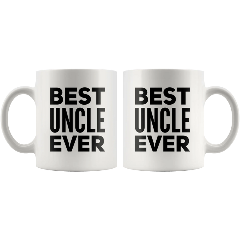 Best Uncle Ever Ceramic Coffee Mug White 11 oz - Panvola