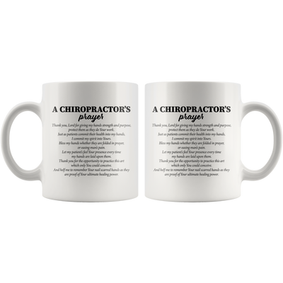 Chiropractor Therapist Gifts Prayer Appreciation Gift Coffee Mug 11 oz