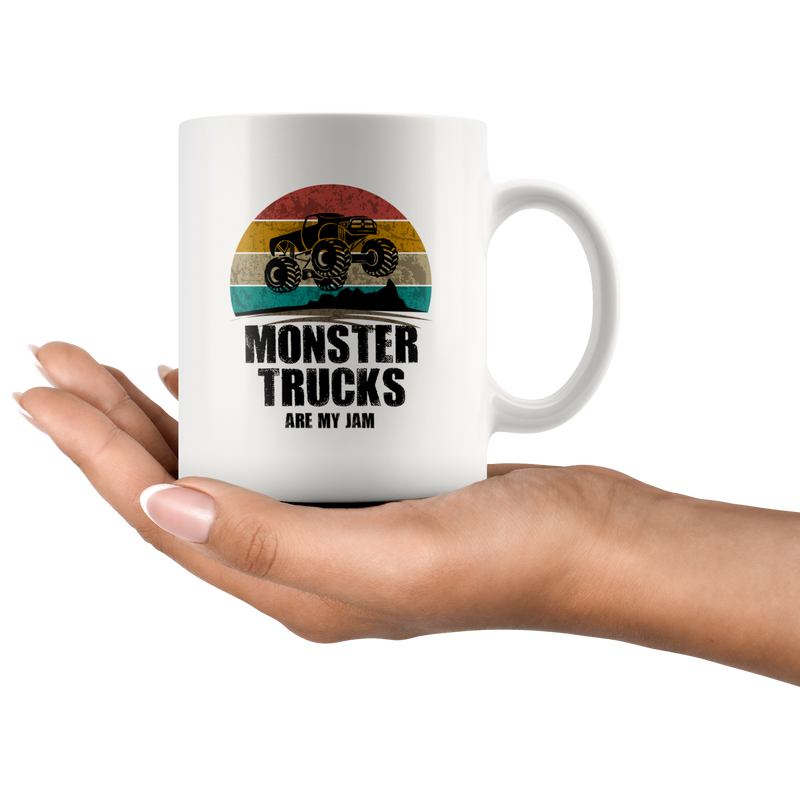 Monster Trucks Are My Jam Coffee Mug 11 oz - Monster Truck for Boys