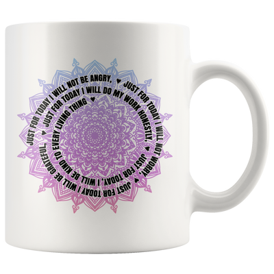 Reiki Mugs 5 Positive Prayer Mantra Mandala Yoga Gift Coffee Cup 11oz