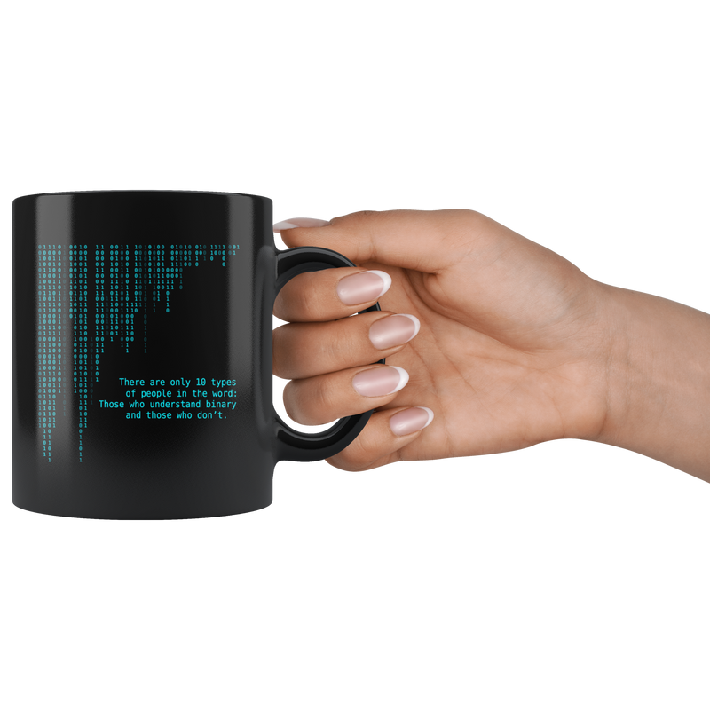 Funny Coffee Mug Binary Computer Programmer Code