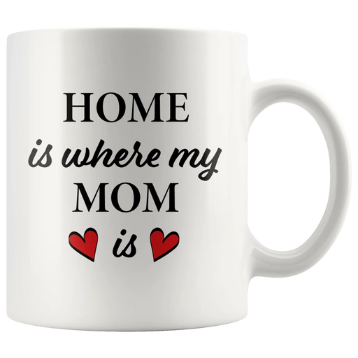 Gift For Mom Home Is Where My Mom Is Mother's Day Appreciation Coffee Mug 11 oz - Panvola