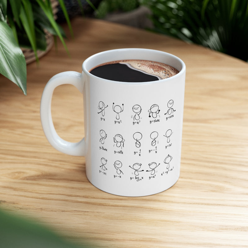 Personalized Funny Math Algebra Dance Ceramic Coffee Mug 11oz