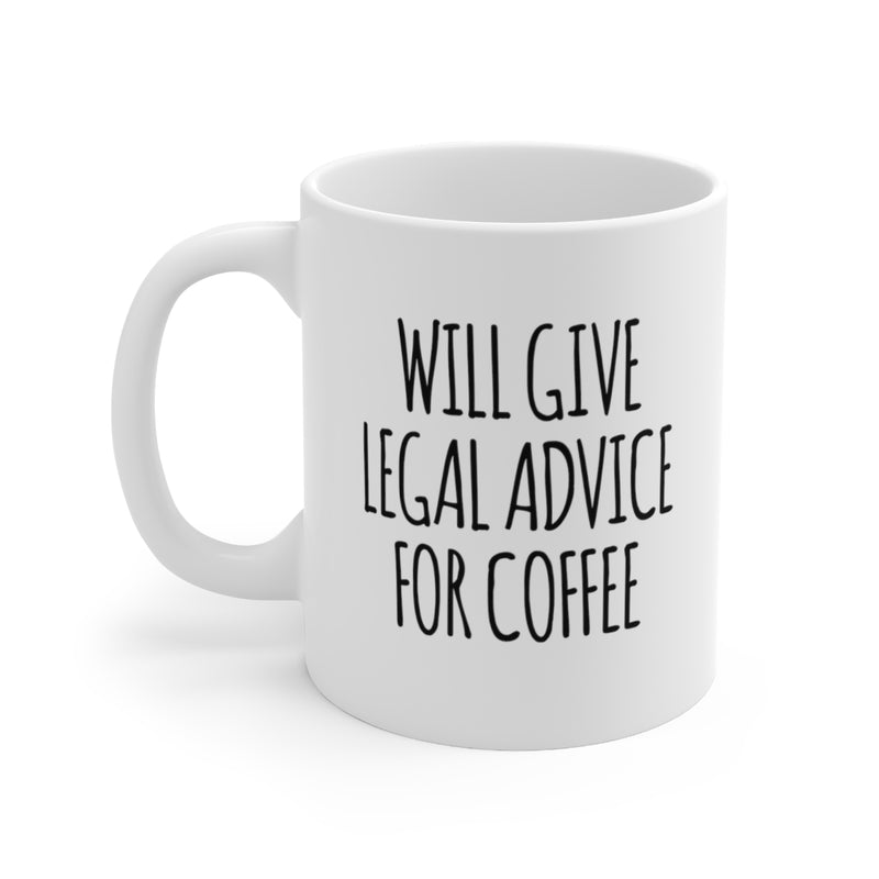 Personalized Will Give Legal Advice Customized Lawyer Ceramic Mug 11oz