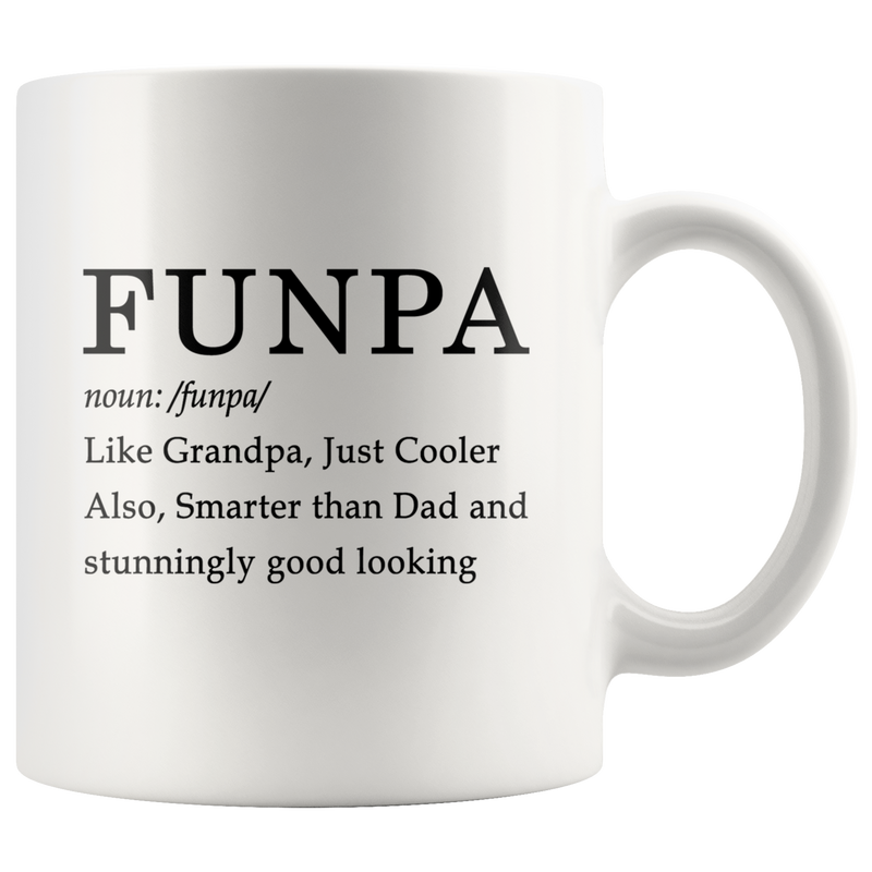 Funpa Definition Mug Grandpa Grandfather Fathers Day Coffee Mug 11oz.