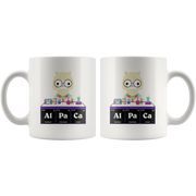Alpaca Periodic Table Elements Chemistry Gift Coffee Ceramic Mug 11 oz.