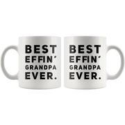 Best Effin' Grandpa Ever Gift Idea Appreciation Coffee Mug 11 oz - Panvola