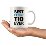 Best Effin' Tio Ever Coffee Ceramic Mug White 11 oz - Panvola
