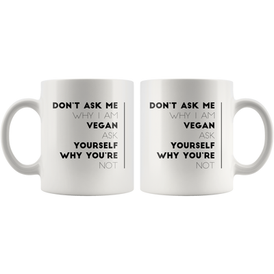 Vegetarian Gift Ideas-Funny Vegan Mug-Veganism Coffee Mug