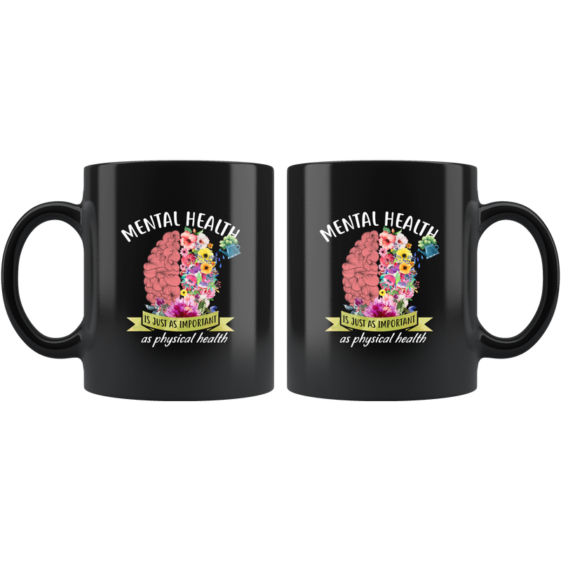 Mental Health Counselor Therapist Gift Awareness Coffee Mug 11oz Black.