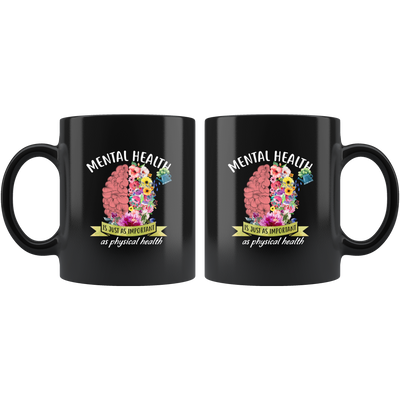 Mental Health Counselor Therapist Gift Awareness Coffee Mug 11oz Black