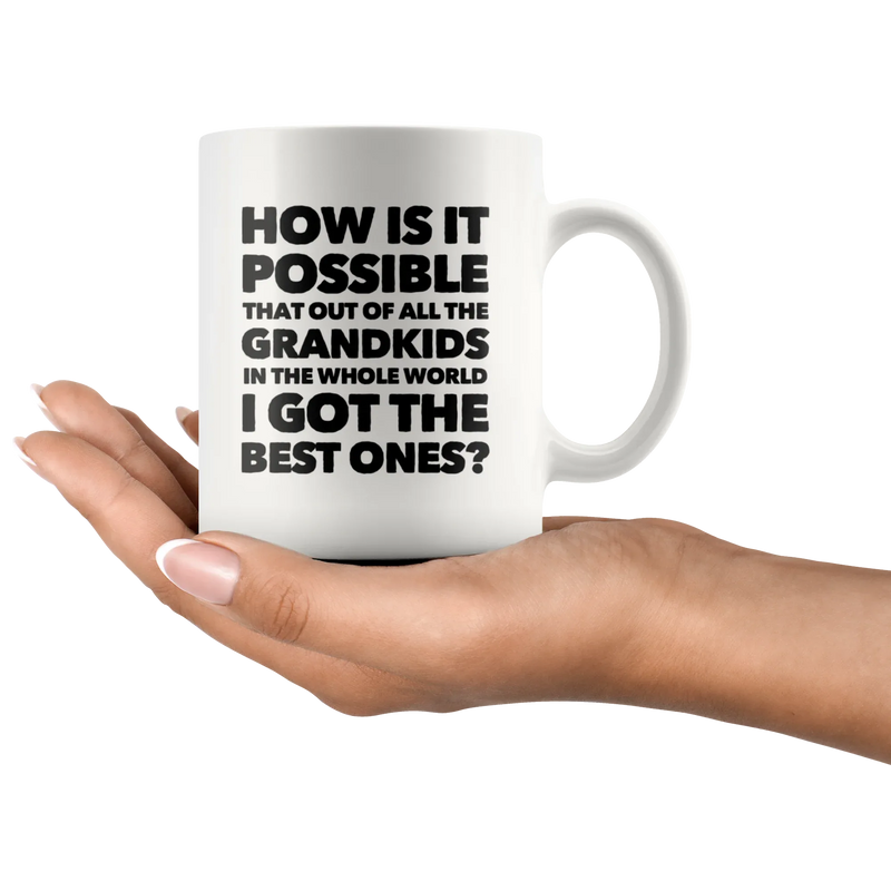 How Is It Possible Of All Grand kids I Got The Best Ones Mug 11 oz - Panvola