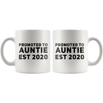 Promoted To Auntie Est 2020 Gift idea Coffee Mug 11 oz