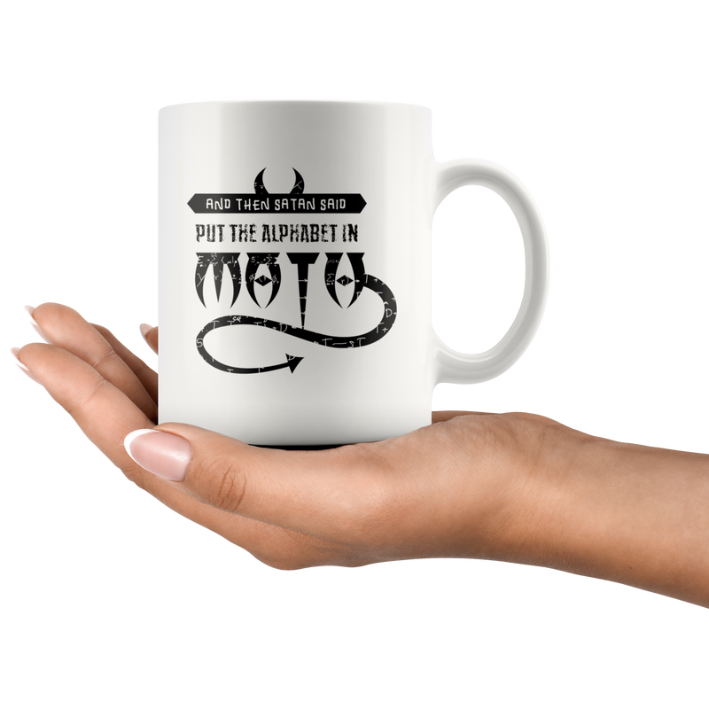 Math Teacher Mug Satan Said Put The Alphabet In Math.