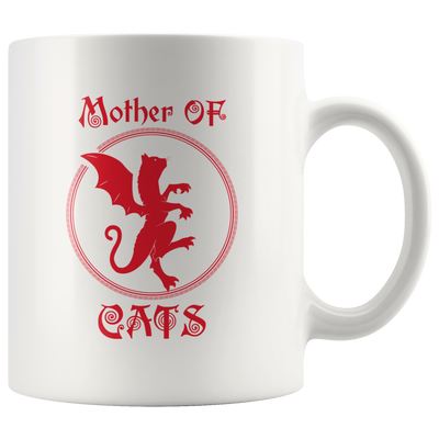 Mother of Cats Mug Gift for Cat Mom Funny Parody Mugs Cat Lovers Coffee Mug