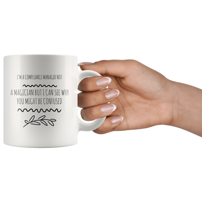 Funny Compliance Manager Black Coffee Mug