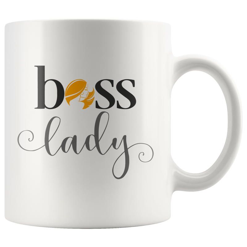 Boss Lady Mug Birthday Christmas Cool Gifts For Women Bosses Mug 11 oz.