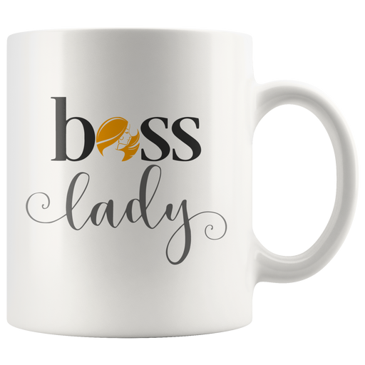 Boss Lady Mug Birthday Christmas Cool Gifts For Women Bosses Mug 11 oz.