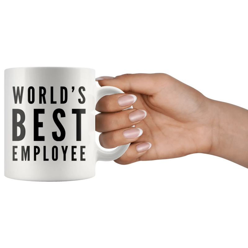 Employee Gift World's Best Employee Thank You Appreciation For Him Coffee Mug 11 oz - Panvola