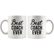 Best Coach Ever Sports Gym Instructor Ceramic Coffee Mug 11oz.