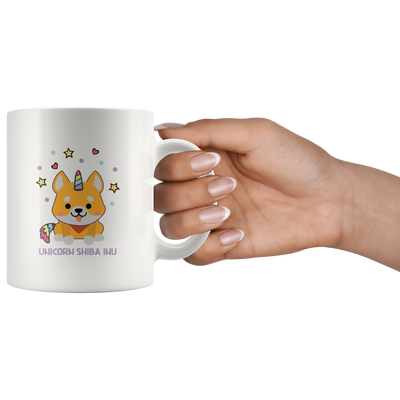 Unicorn Shiba Inu Japanese Dog Unicorn Fanatics Coffee Mug Gift 11 oz