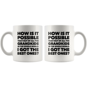 How Is It Possible Of All Grand kids I Got The Best Ones Mug 11 oz - Panvola