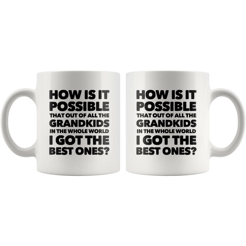 How Is It Possible Of All Grand kids I Got The Best Ones Mug 11 oz - Panvola