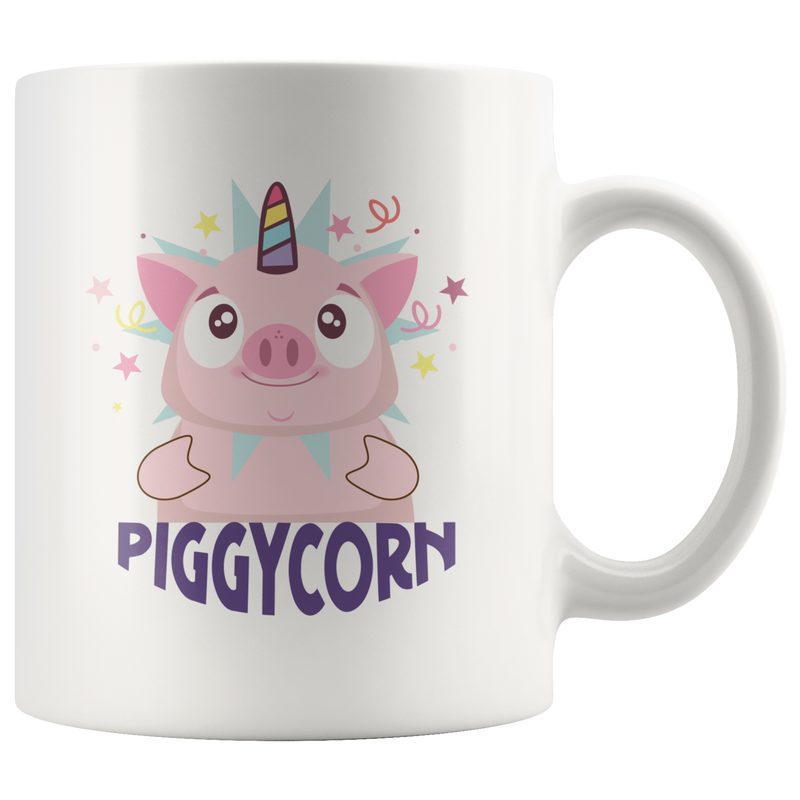 Piggy Corn Kawaii Pig Unicorn Fans Magical Creature Coffee Mug 11 oz.