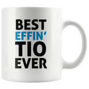 Best Effin' Tio Ever Coffee Ceramic Mug White 11 oz - Panvola