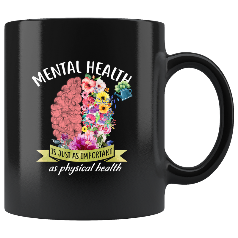 Mental Health Counselor Therapist Gift Awareness Coffee Mug 11oz Black.
