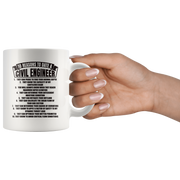 Gift For Engineers 10 Reasons To Date A Civil Engineer Sarcastic Coffee Mug 11 oz.