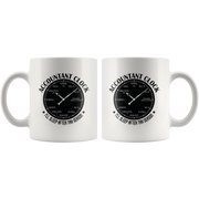 Accountant Clock I'll Sleep After Tax Season CPA Gift Coffee Mug 11 oz.