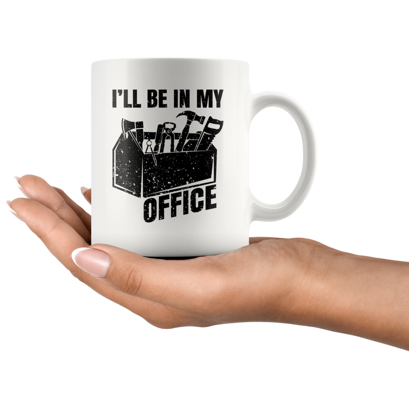 Woodworking Carpentry Coffee Mug Funny Gift For Carpenter Woodworker 11 oz Premium Ceramic White Cup.