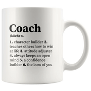 Coach Definition Gifts For Boss Team Manager Novelty Coffee Mug 11oz - Panvola